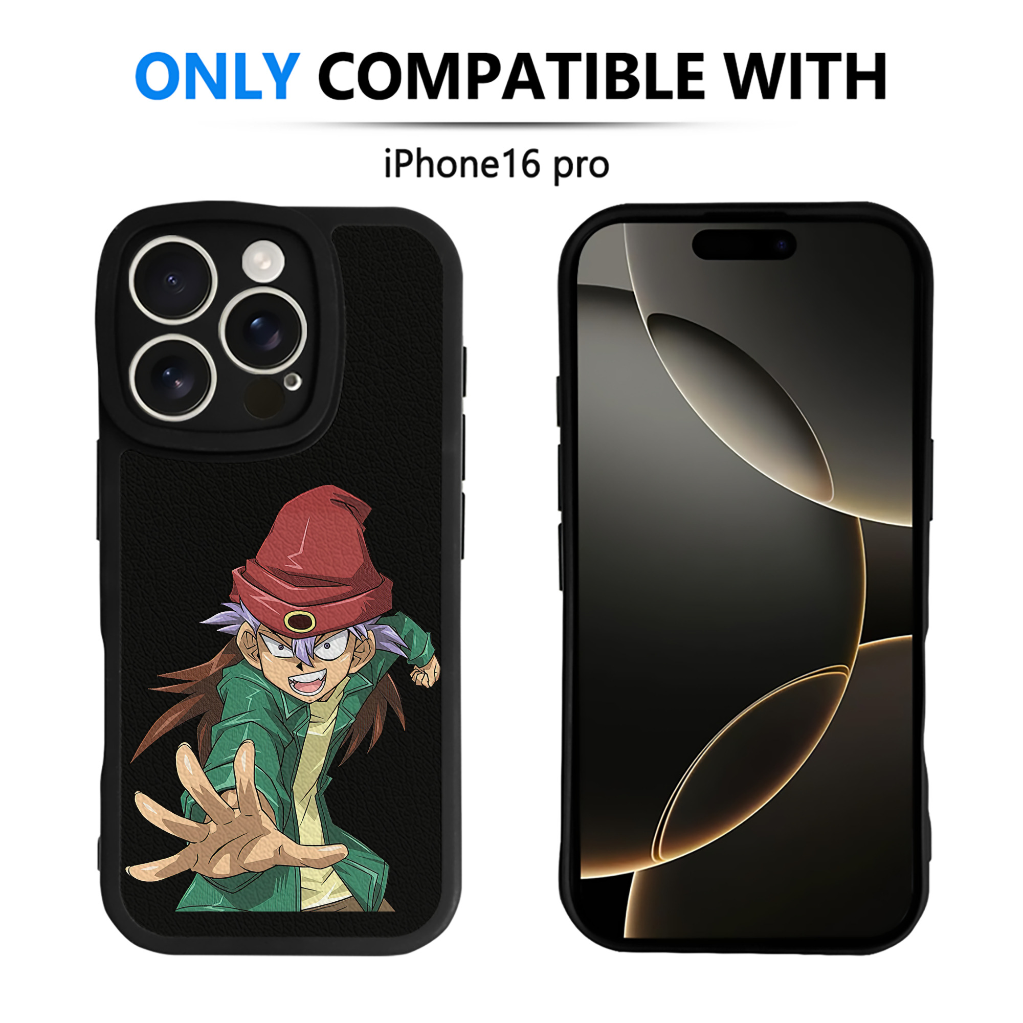 （画像用） 遊☆戯☆王 Yu-Gi-Oh! 【iPhone 16シリーズ対応】シリコンスマホケース（レザー調） 材質：シリコン